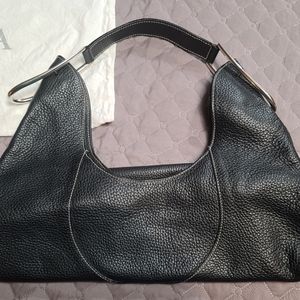 Brand New Furla black Italian leather handbag/pocketbook